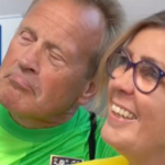 interviewer bumps into Mary Earps' parents on train at 2023 Women's World Cup