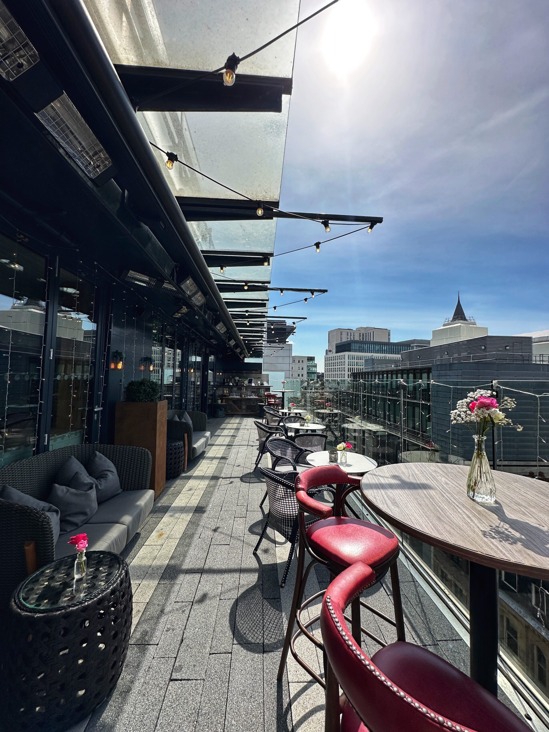 The terrace at King Street Townhouse hotel